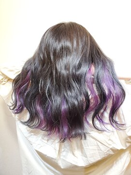 ウノプリール 京橋店(uno pulir) 【秋野弘幸】インナーバイオレット  セミロング