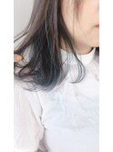 インナーカラー×ブルー*増崎彩乃