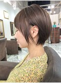 柔らかく見えて大人可愛いショートヘア☆