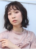 ボブ モーブカラー オン眉