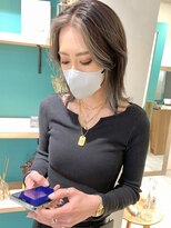 ラミエ バイ メルト 吉祥寺(lamie by melt)&nbsp;【滝田】フェイスフレーミングインナーカラーシルバーグレー人気