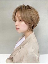 ベックヘアサロン 広尾店(BEKKU hair salon) マロンベージュの柔らかひし形ショートボブヘア☆