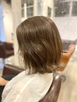 アンプリュス リアン(1+ Unplus lien)&nbsp;アッシュカラーウェーブヘアシークレットハイライトロブ