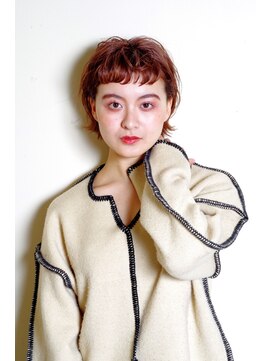 クシュ 所沢西口プロぺ通り(kusyu... ) ペールベージュセクションカラーグラデーションカラー外ハネボブ