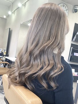 アジールヘア 東上野店(agir hair) ベージュに色落ちするミルクティーグレージュ【上野/御徒町】