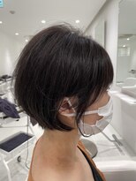 ウル(uru)&nbsp;☆お客様style☆前下がり　ひし形　丸みショートボブ