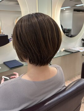 松本平太郎美容室 銀座パートフォー(PART４) 大人ナチュラルレイヤーショート/20代30代40代50代60代