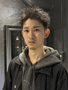 アウル 心斎橋(owl) 【ツイスト×スパイキーショート】メンズパーマ/短髪/刈り上げ