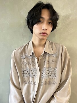 パーク(PARK) 【PARK】メンズセンターパート×シャドウパーマ