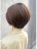 マノハル(MANOHARU)&nbsp;丸みショートボブ　ベージュカラー