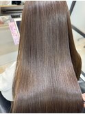 ナチュラルブラウン×髪質改善トリートメント
