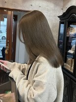 ラフヘアデザイン(Raf hair design)&nbsp;バレイヤージュコントラストハイライトインナーカラーボブ
