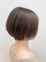 ジエクト アイロ(The Ect ilo)&nbsp;丸みショートボブ×透明感ベージュカラー　ニュアンスカラー