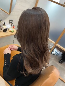 ジーナ 船橋(Zina) 髪質改善＊ロングレイヤーグレーベージュ＊美髪【Zina船橋】