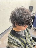 シャドウパーマ ツイストスパイラル ツーブロック メンズパーマ