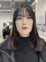 ラック 本厚木店(LUCK)&nbsp;ハイレイヤー/韓国/インナーカラー/レイヤー/透け感前髪