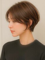 ルシードスタイル アウラ 松戸市五香(LUCIDO STYLE Aura)&nbsp;くびレイヤーエモージュ愛されショートボブ艶髪