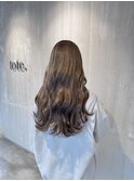 ブリーチなしダブルカラー透明感オリーブベージュ
