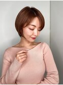 ミルクティーピンクマッシュボブショートp1上尾20代30代40代