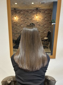 アンサー(answer) 【髪質改善】ミルクティーベージュ×ロングスタイル