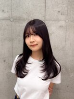 モク 立川(moc)&nbsp;韓国風レイヤーカットブリーチダブルカラー前髪