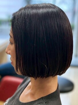 ヘアークリアー 春日部 おしゃれな大人のストレートボブ ミニボブ ダークアッシュ