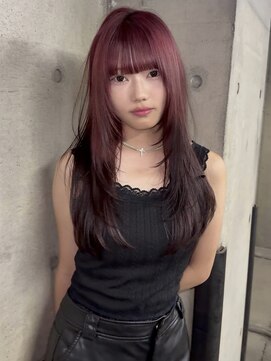 アイヴァン(AIVAN) レイヤーカットアンブレラカラーデザインカラーレッドカラーii