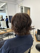 テラス トヨタ(Telasu Toyota)&nbsp;朝楽5分セットのゆるラフウェーブパーマスタイルまる