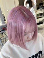 ラピステン 福岡天神 大名店(Lapis) ブリーチ/ダブルカラー/ハイトーン/ペールピンクカラー/髪質改善