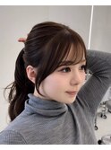 スキマができない！小顔に見せる顔まわりカット