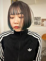 トナリ(tonari)&nbsp;【stylist mayu】ポイントカラー×ボブ