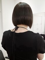 カシェル トウキョウ(Cashel Tokyo)&nbsp;切りっぱなしボブ 丸み 黒髪 オトナ女性 髪質改善ストレート
