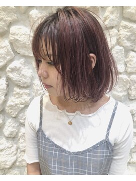 モアナ バイ ヘッドライト 沖縄南風原店(Moana by HEADLIGHT) Moana南風原#ピンクブラウン#イメチェン#ボブ