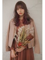 ヘアーメイクパウダー 天王寺寺田町店(Hair make powder) 小顔韓国くびれロングレイヤーインナーピンク20代30代40代