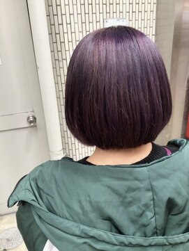 ヘア デザイン クランプ フロント(Hair Design CLAMP front) パープル☆ボブ