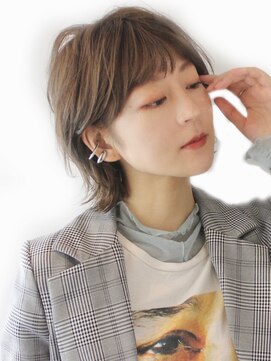 ロビー 表参道(ROBBY) 外ハネウルフボブ／前髪あり／表参道／30代40代50代