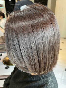 エコル(EKOLU) 大人ボブ ハイライト グレイカラー