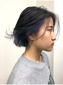 ボブ×インナーブルー