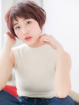 海浜幕張/髪質改善/ベビーピンク☆マッシュパーマボブショートc