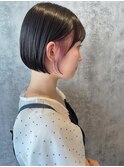 ミニボブ×イヤリングカラー#10代#20代#30代