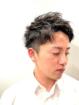 銀座マツナガ 神田店 ビジネスマン必見!さわやかツーブロックナチュラルアップバンク