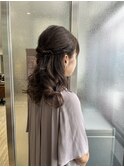 ハーフアップ