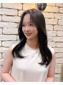 韓国風レイヤースタイル×シアグレージュ