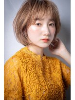 カバーヘア ブリス 戸田公園西口店(COVER HAIR bliss)&nbsp;フレンチカジュアル細めハイライトこなれボブw戸田公園20代30代