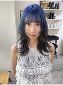 マッシュウルフボブヘア前髪レイヤーボブ着物ブリーチなしカラー