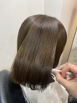 ソワン ドゥ ブレス フラン 東花園店(soin de brace Fran) ブリーチなしカラー"ダークアッシュ"