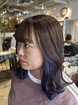 ナルヘアー 越谷(Nalu hair) 髪質改善カラー/インナー/ラベンダーブルー