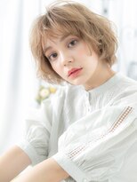 メルア バイ エイト つくば研究学園(Meluah by 8)&nbsp;研究学園/髪質改善/ハイトーンカラー×フェザーショートパーマ!a