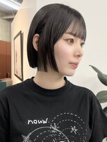 ノード(NODE)&nbsp;栄黒髪垢抜け切りっぱなしボブヘア