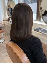 カノエ 福岡香椎店(canoe)&nbsp;ブラウンベージュカラー 髪質改善ストレート 透明感カラー 20代